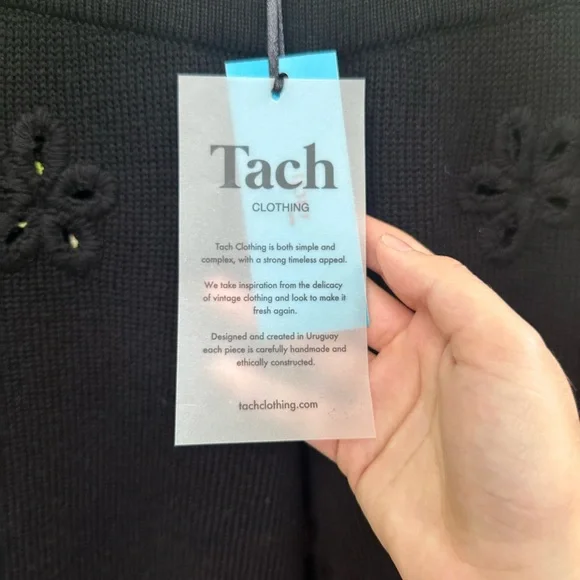 Tach Clothing Lila Pant Knit Floral Cut Outs - Picture 11 of 15